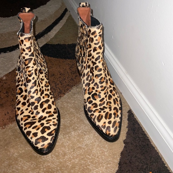 Coach Leopard‑Print Ankle Bootie – Women’s Size 9, Gently Worn - Picture 2 of 8
